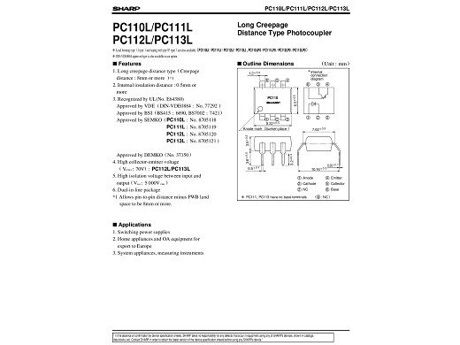 Интегр.схема  PC111 DIP-6
