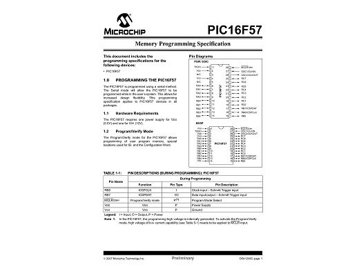 Интегр.схема PIC16F57-I/P DIP-28