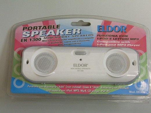 Говорители PORTABLE SPEAKER MP3 IPOD EK-1300