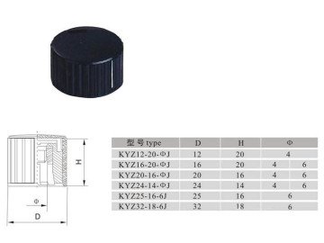 Potentiometer knob 32x13 Ф6 mm