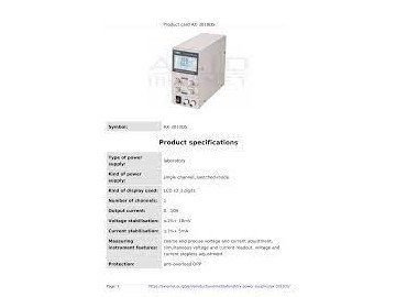 Захранване- лабораторен AX-3010DS