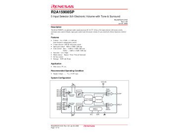 Интегр.схема R2A15908SP