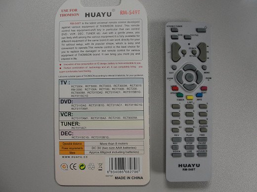 Дистанционно управление RM-549T THOMSON DVD