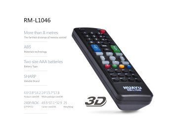 RC RM-L1046 FOR SHARP TV/LCD/LED