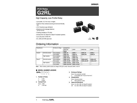 Реле G2RL-1-E 24V