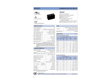 Реле  24V 2A HFD27/024-S