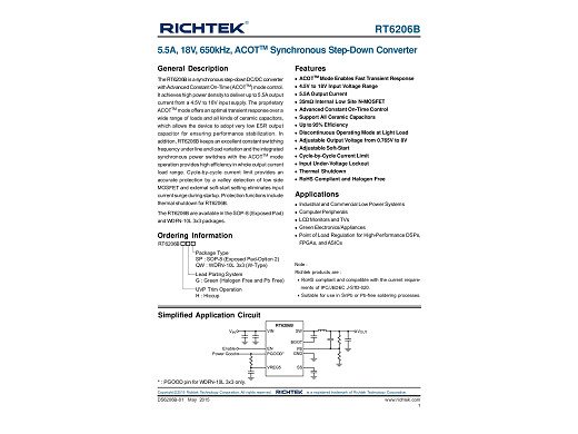 Интегр.схема  RT6206BHGQW