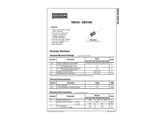 Диод SB560 SR560 DO-21