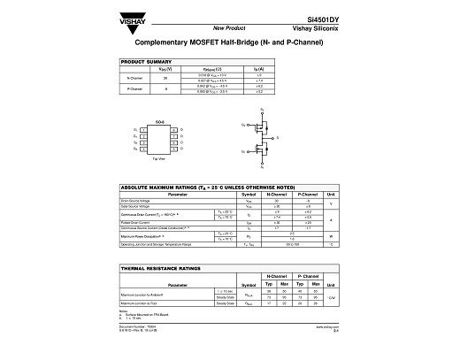 Транзистор SI4501DY SO-8