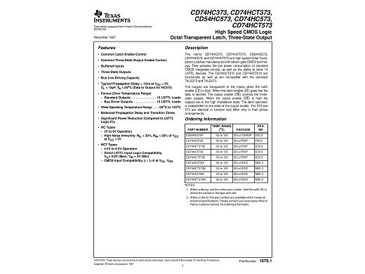Интегр.схема  SN74HC373