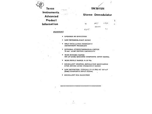 Интегрална схема  SN76115N DIP-14