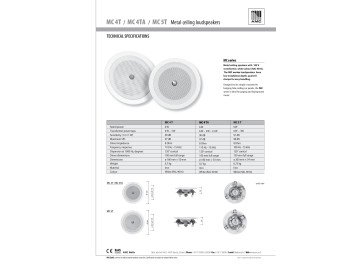 Говорител MC4TA  6W