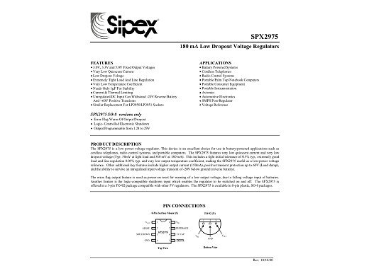 Интегр.схема SPX2975T5 TO-263-5