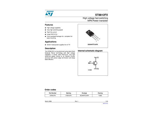 Транзистор ST8812FX