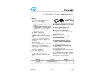 Интегр.схема STA335BW PSSO-36