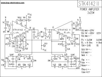 Интегр.схема  STK4142II sip-18