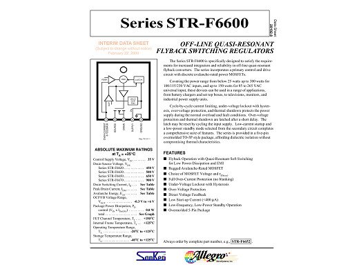 Интегр.схема  STRF6652