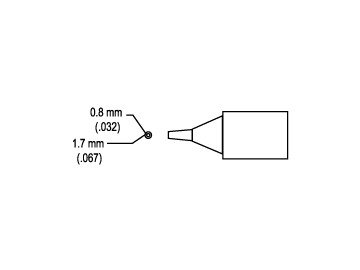 Sold.Head 483-T-0.8T Desoldering Nozzle 0.8mm