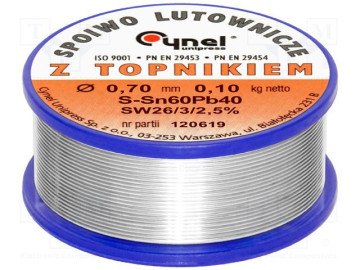 Тинол 100gr 0.70mm 60/40 SW26 2.5%