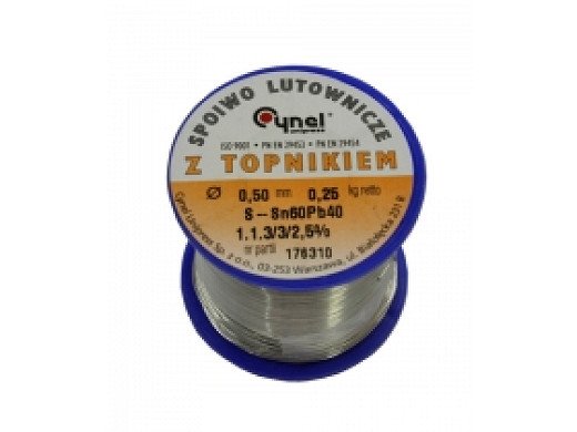 Тинол  SOLDER 0.250kg SN60/PB40 0.5mm