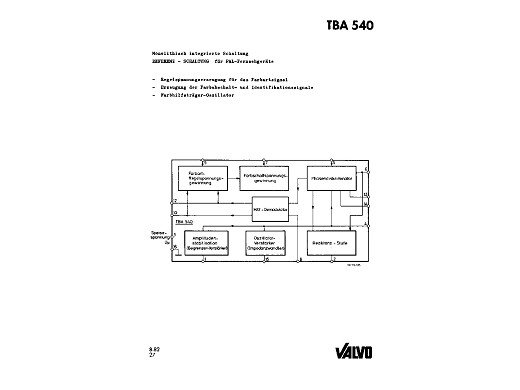 Интегр.схема  TBA540