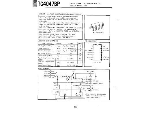 Интегр.схема TC4047 HCF4047BE DIP-14