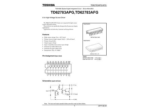 Интегр.схема TD62783AFG  SOP-18