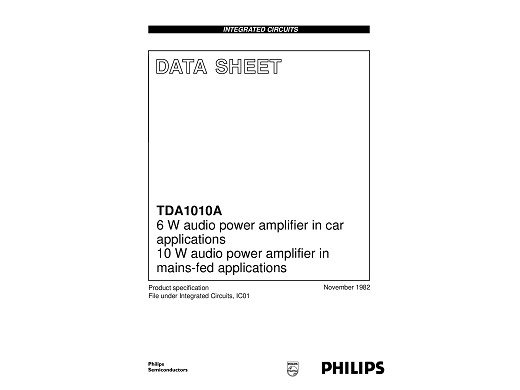 Интегрална схема  TDA1010A