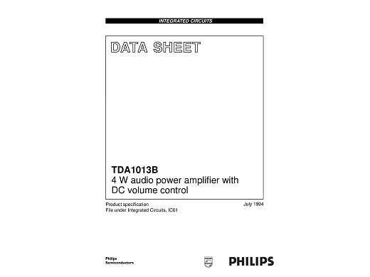 Интегрална схема  TDA1013A