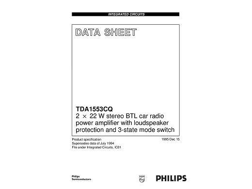 Интегр.схема  TDA1553CQ