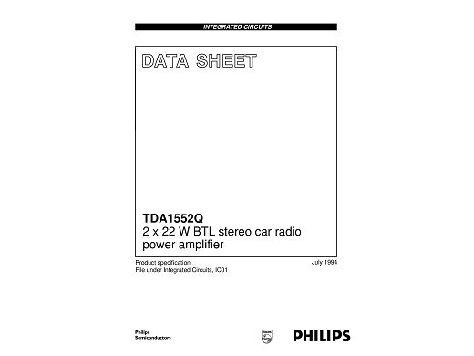 Интегр.схема  TDA1552Q