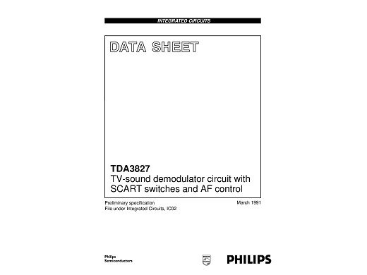 Интегр.схема  TDA3827