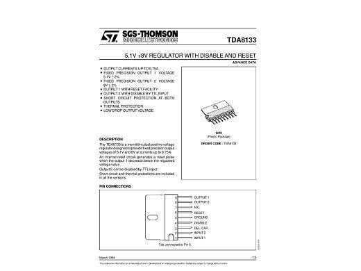 Интегрална схема  TDA8133