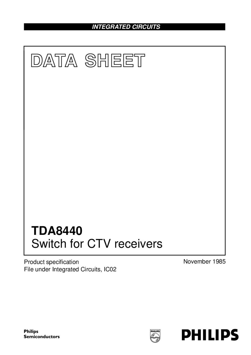 Интегр.схема TDA8440 - КСП Електроникс
