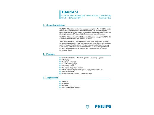 Интегрална схема  TDA8947J/N2