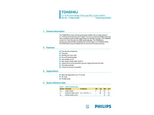 Интегр.схема  TDA8946J