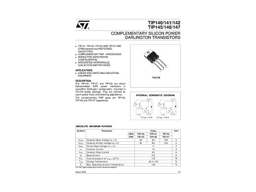 Транзистор TIP142 TO-247