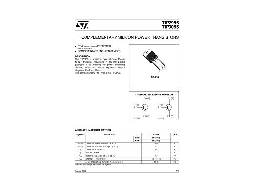 Транзистор TIP2955 TO-247-3