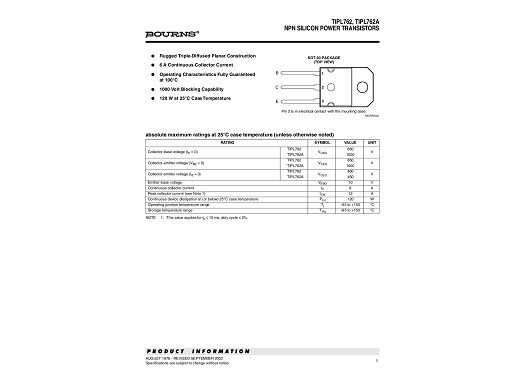 Транзистор TIPL762A SOT-93