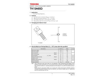 TK13A65D TO-220F