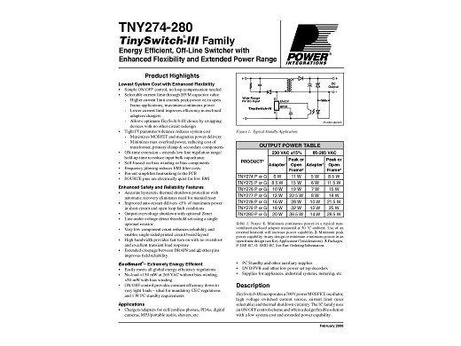 Интегр.схема TNY277PN/PG DIP-7