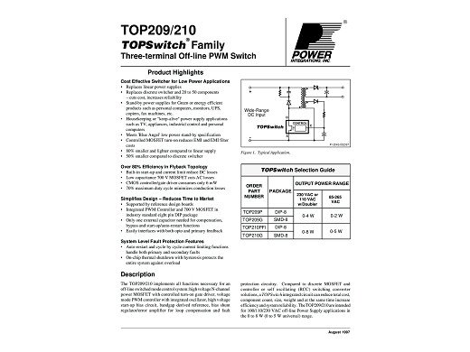 Интегрална схема  TOP209PN  ORIGINAL