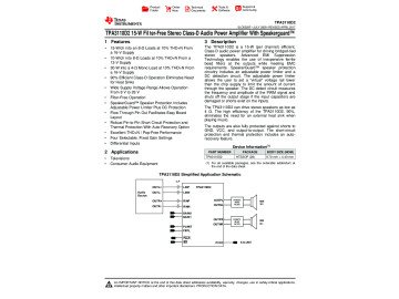 Интегр.схема TPA3110D2PWPR HTSSOP-28