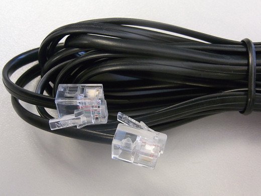 Тел кабел  RJ11 6P4C-RJ11 6P4C, 2.0m