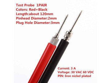 Test probe 2mm multimeter pair