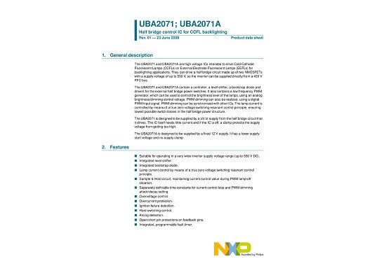 Интегр.схема UBA2071AT SOP-24