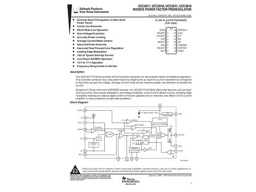 Интегр.схема UCC3818N DIP-16