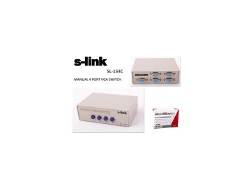 4-портов VGA превключвател S-Link SL-154C