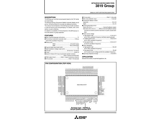 Интегрална схема  M38197MA-194FP