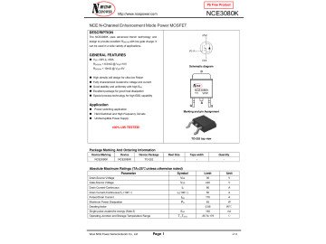 NCE3080K TO-252D2PAK